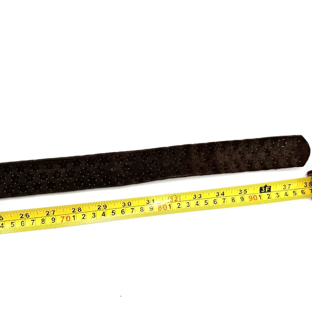 Emporio Armani Womens Belt Leather Made Italy Buckle Large 30 - 34 Studded
